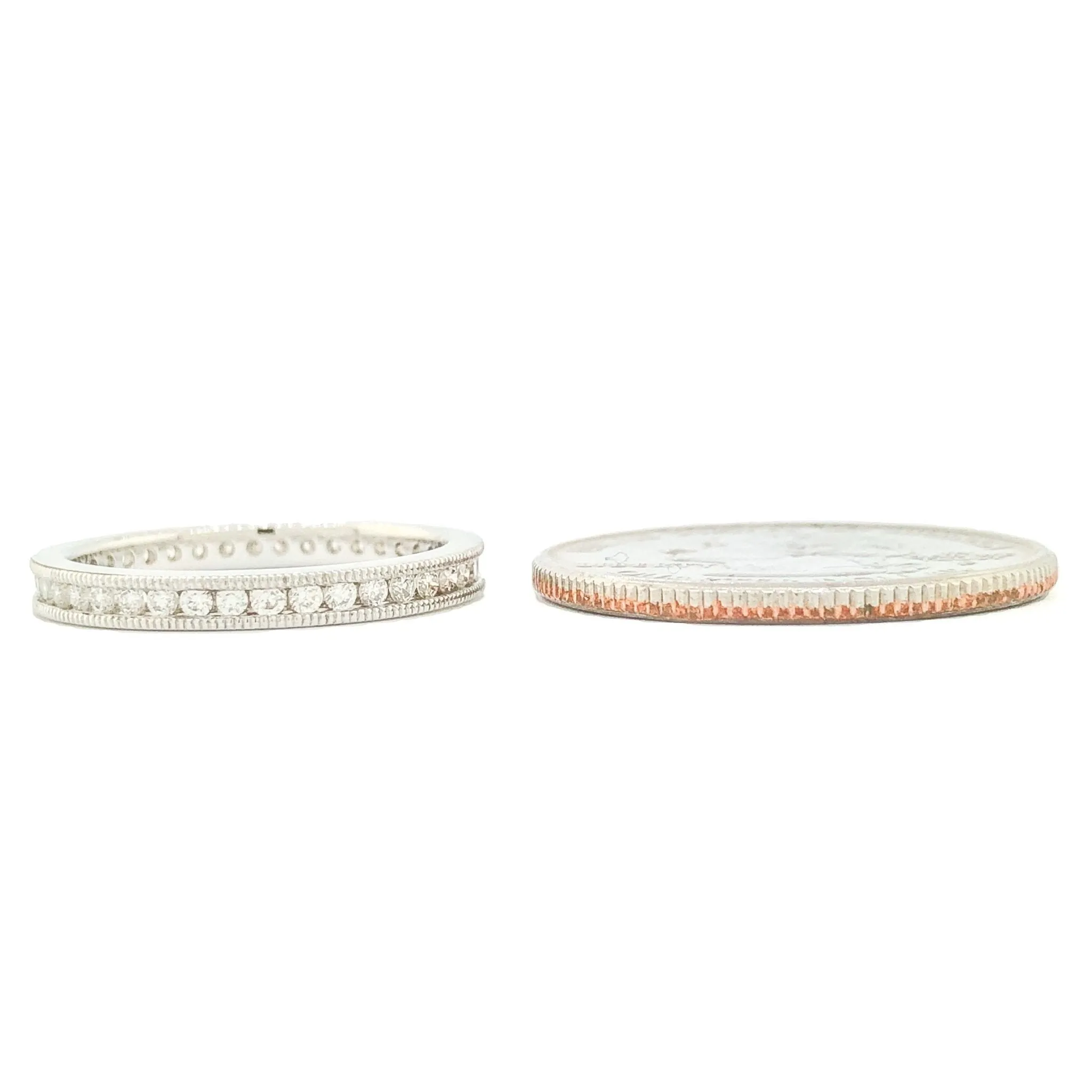 14K W Gold SI2/H 0.50cttw Diamond Channel Set Eternity Band