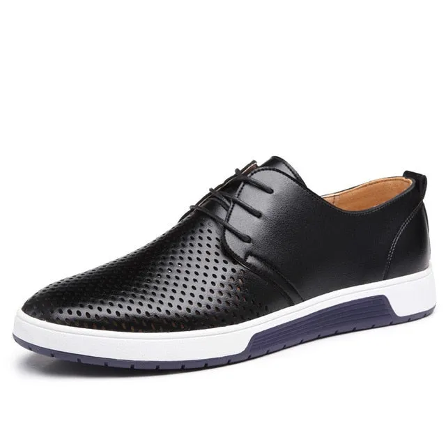 Casual Leather Breathable Flat Shoes