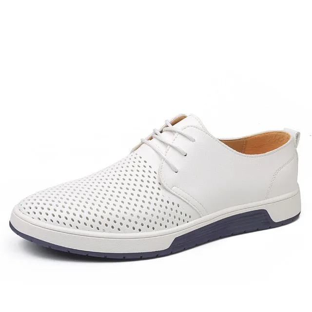 Casual Leather Breathable Flat Shoes