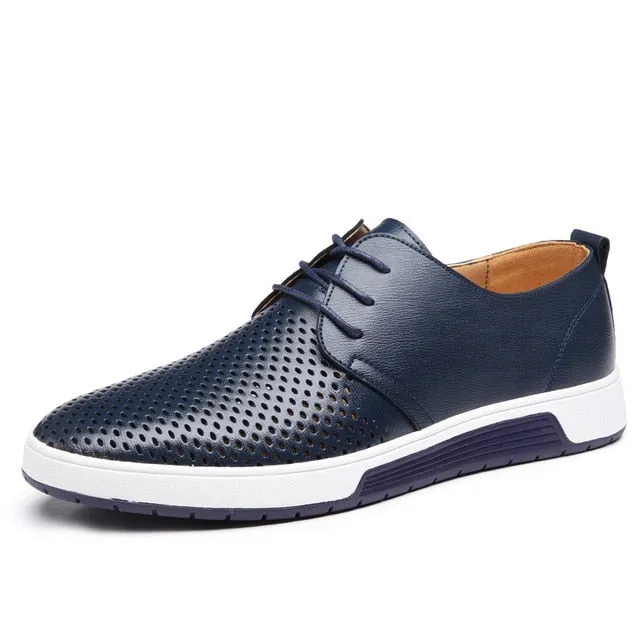 Casual Leather Breathable Flat Shoes