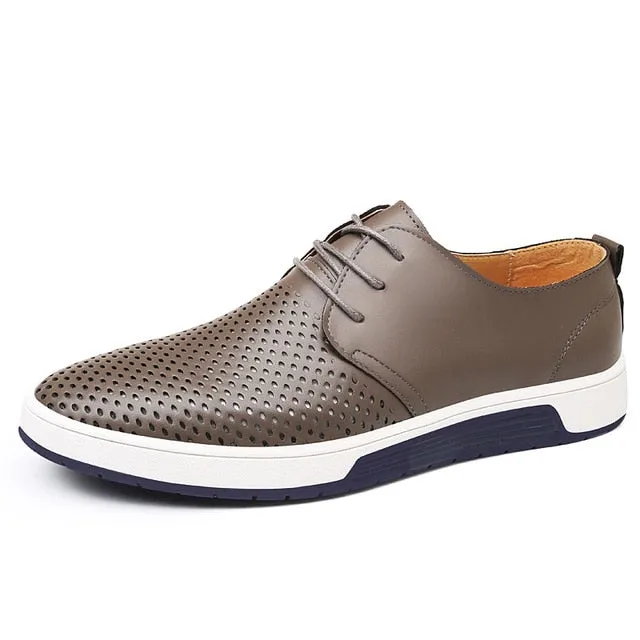 Casual Leather Breathable Flat Shoes