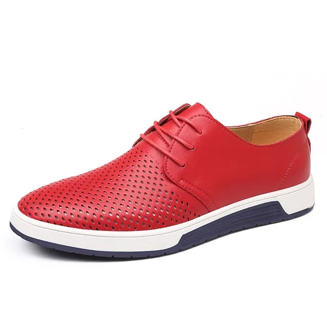 Casual Leather Breathable Flat Shoes
