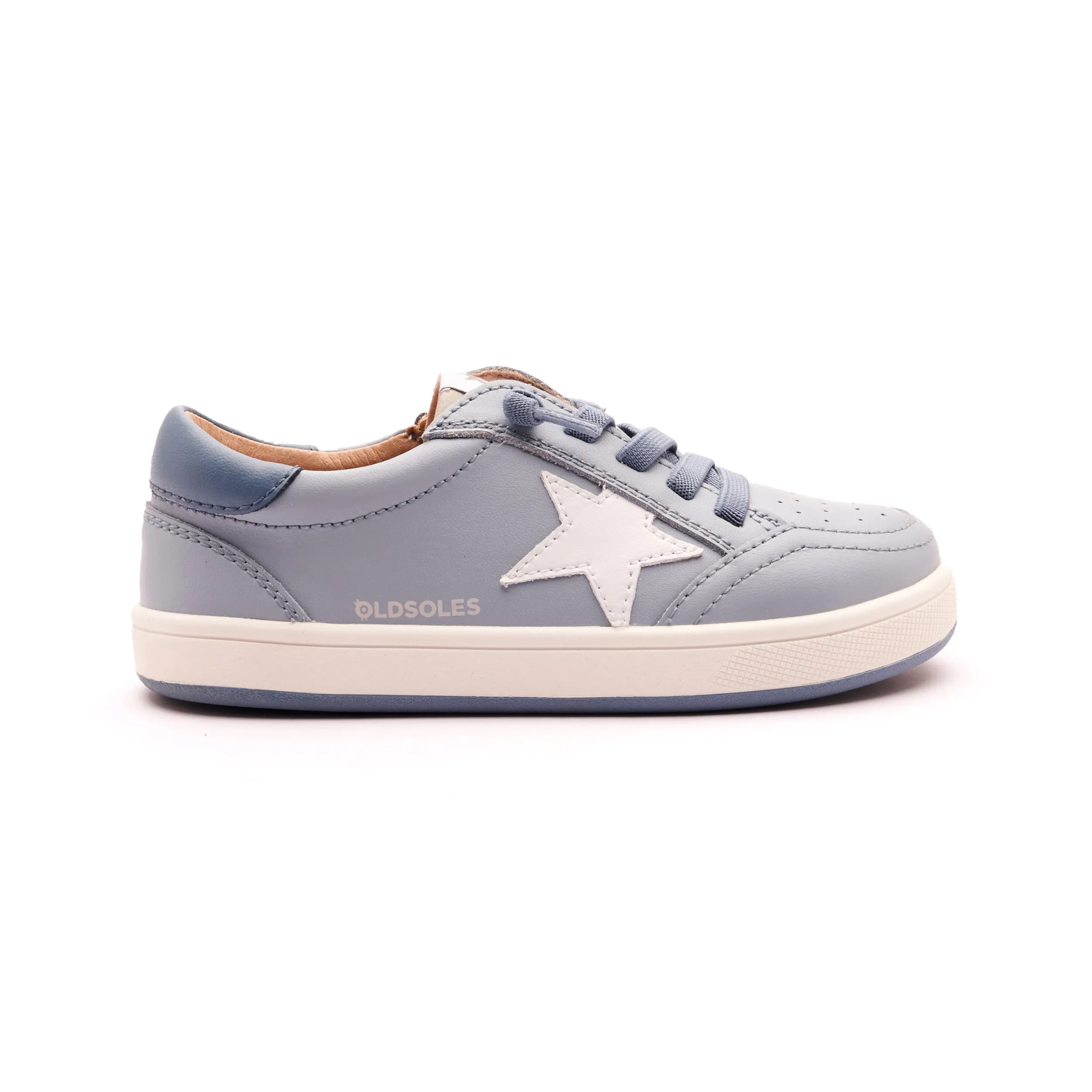 Old Soles Boy's 1006 Platinum Runner Casual Shoes - Dusty Blue / Indigo / Gris / Snow / White Indigo Sole