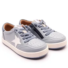 Old Soles Boy's 1006 Platinum Runner Casual Shoes - Dusty Blue / Indigo / Gris / Snow / White Indigo Sole