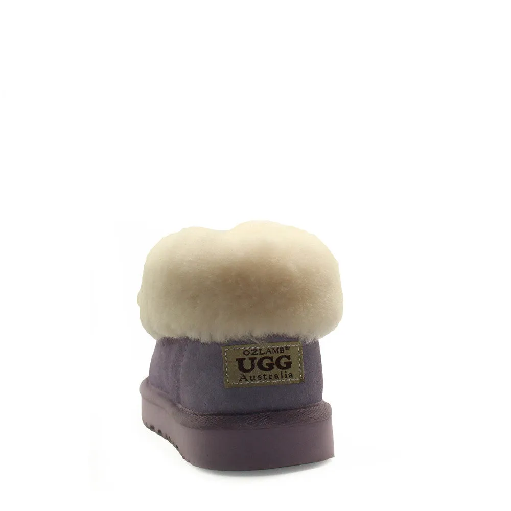 Wool Ugg Slippers - Purple