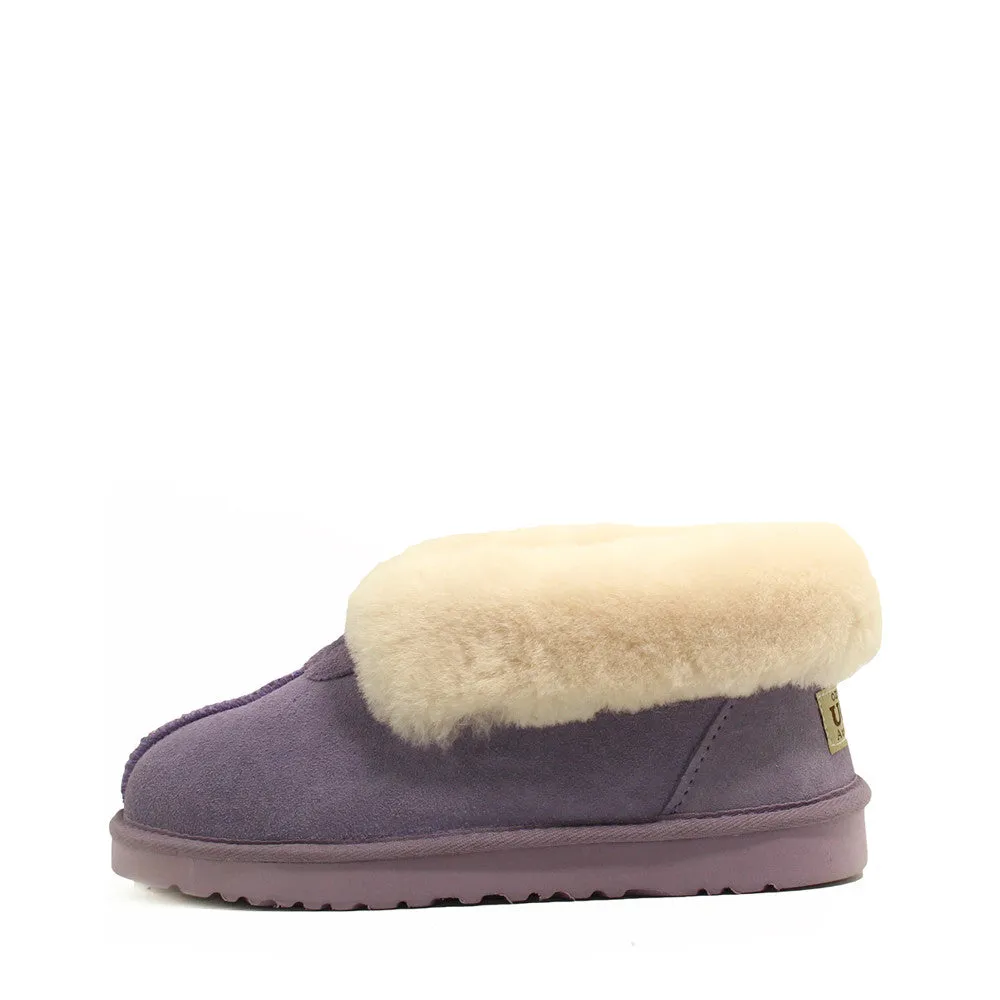 Wool Ugg Slippers - Purple